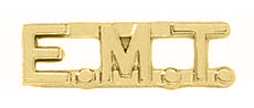 1/2" EMT Cut Out Letter Collar Insignia Gold Finish