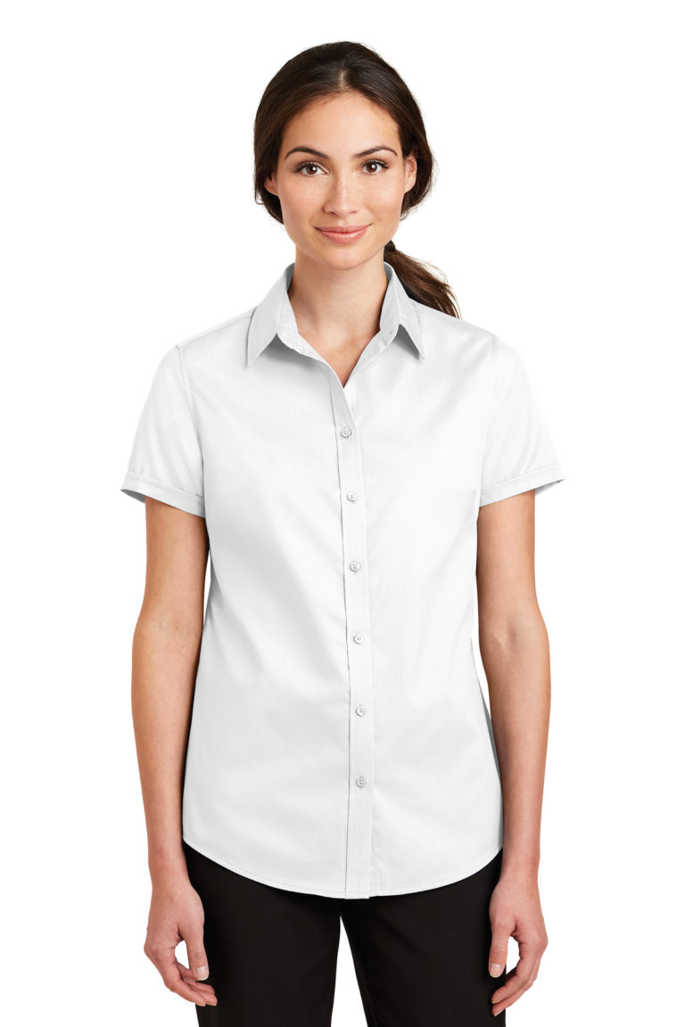 Port Authority® Ladies Short Sleeve SuperPro™ Twill Shirt - Siegel's ...